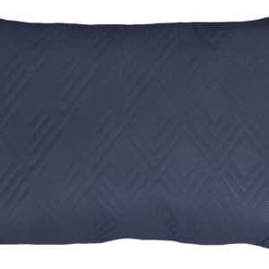 Gavlpude - 60x90 cm - 2 sidet - Mørkeblå og lyseblå - Stor pyntepude til sengen
