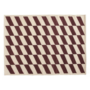 Shift Kelim gulvtæppe - Burgundy